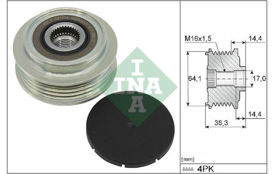 Dynamo freewheel 535 0350 10 Ina