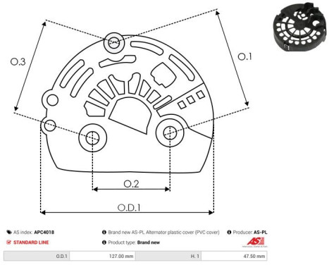 Protective cover, alternator/dynamo, Image 2
