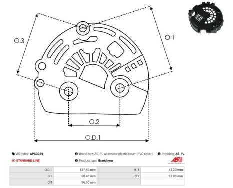 Protective cover, alternator/dynamo, Image 2