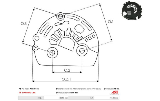 Protective cover, alternator/dynamo, Image 2