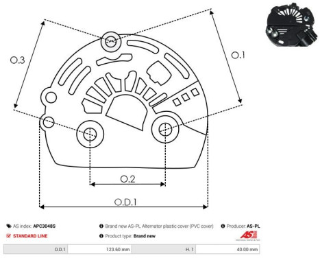 Protective cover, alternator/dynamo, Image 2