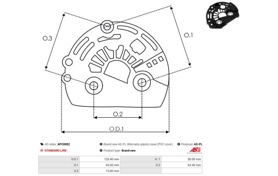 Protective cover, alternator/dynamo, Image 2
