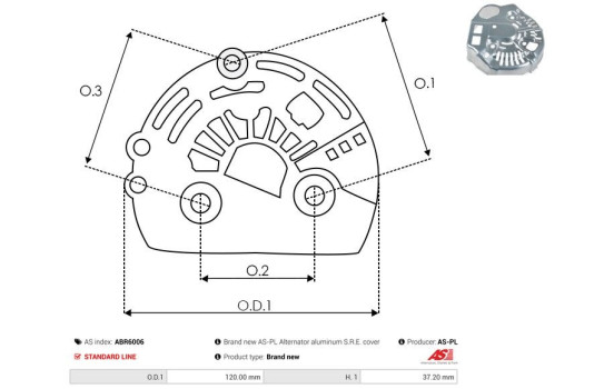 Protective cover, alternator/dynamo, Image 2