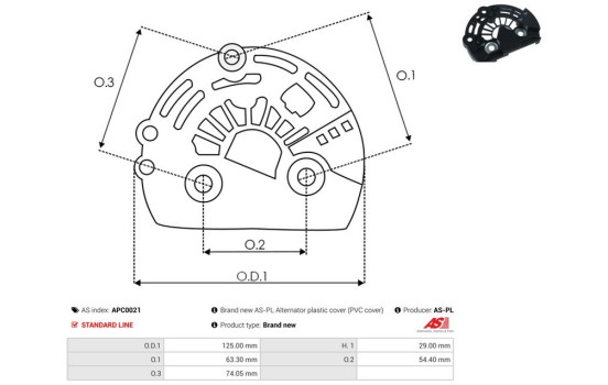 Protective cover, alternator/dynamo, Image 2