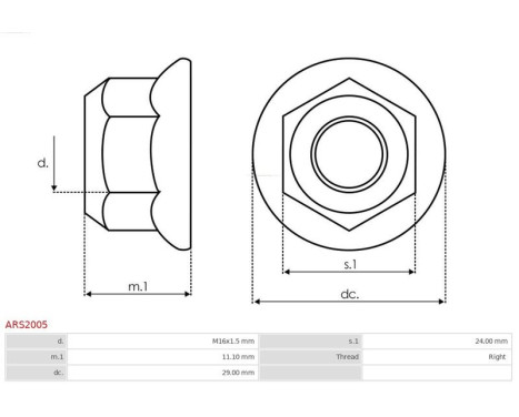 Repair kit, alternator, Image 2