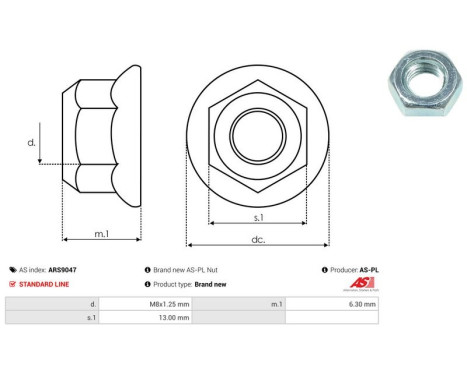 Repair kit, alternator, Image 2