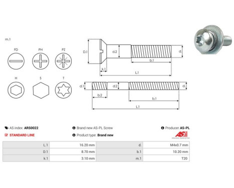 Repair kit, alternator, Image 2
