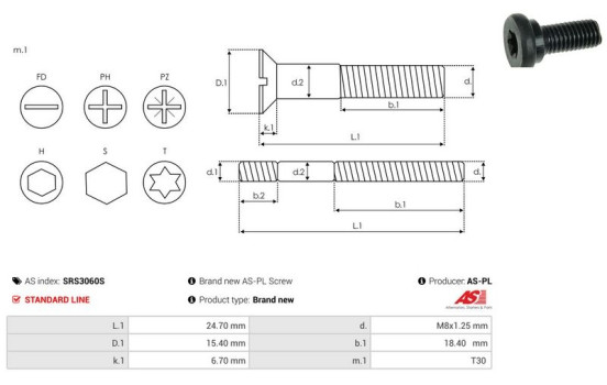 Repair kit, alternator, Image 2