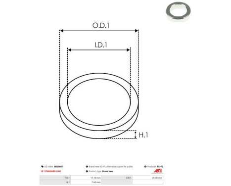 Repair kit, alternator, Image 2