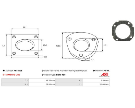 Repair kit, alternator, Image 2