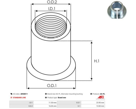 Repair kit, alternator, Image 2