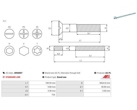 Repair kit, alternator, Image 2