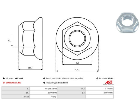 Repair kit, alternator, Image 2
