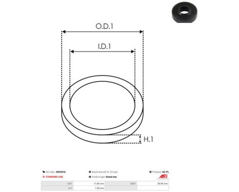 Repair kit, alternator, Image 2
