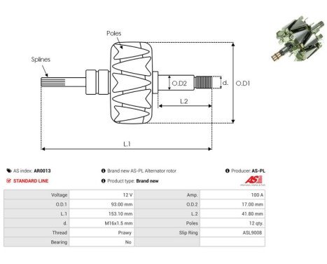 Rotor, generator, Image 2