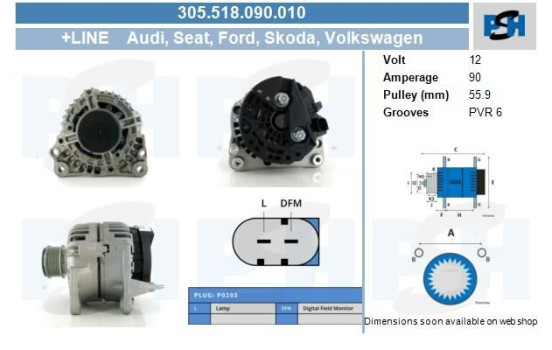 Alternator 0 124 325 001 PlusLine, Image 13