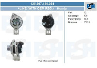 Alternator 125.567.130.054 PlusLine