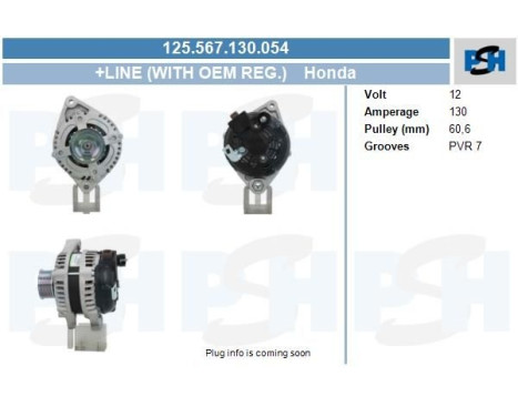 Alternator 125.567.130.054 PlusLine