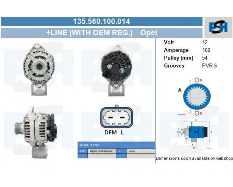 Alternator 135.560.100.014 PlusLine, Image 5