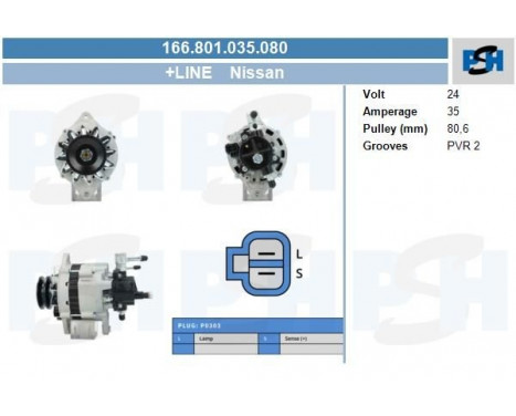 Alternator 166.801.035.080 PlusLine, Image 5