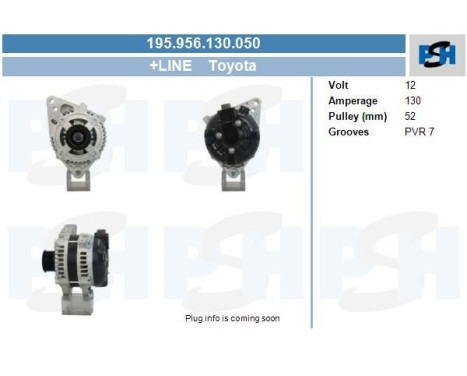 Alternator 195.956.130.050 PlusLine