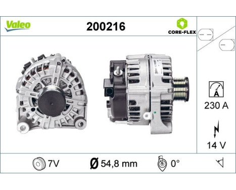 Alternator 200216 Valeo