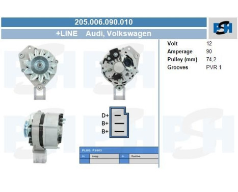 Alternator 205.006.090.010 PlusLine, Image 4