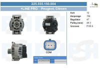 Alternator 225.555.150.004 PlusLine