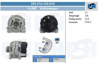 Alternator 305.514.120.010 PlusLine