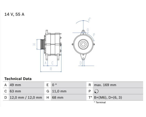 Alternator 3097 Bosch