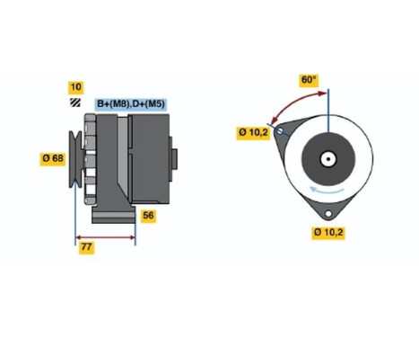 Alternator 3314 Bosch