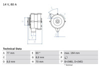 Alternator 3411 Bosch