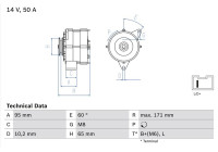 Alternator 3483 Bosch