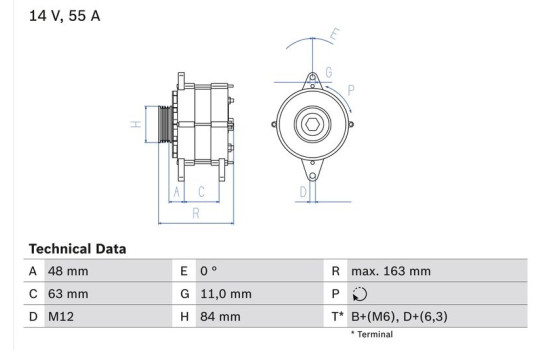 Alternator 3576 Bosch