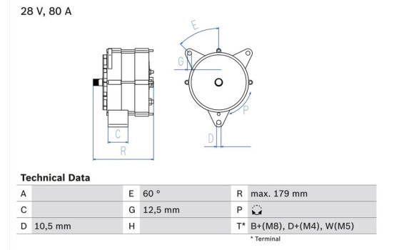 Alternator 3777 Bosch