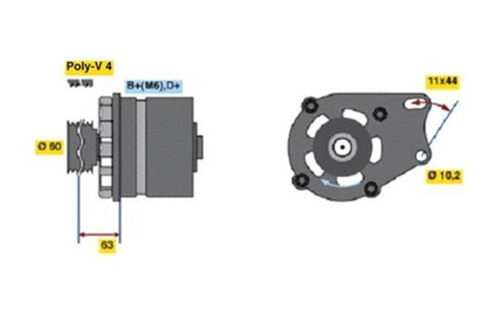 Alternator 3862 Bosch