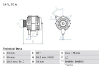 Alternator 4207 Bosch