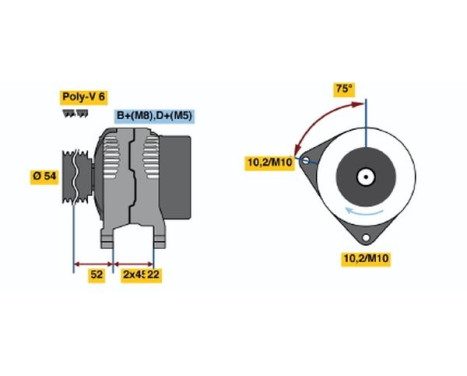 Alternator 4209 Bosch, Image 2