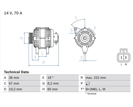 Alternator 4310 Bosch