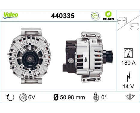 Alternator 440335 Valeo, Image 2