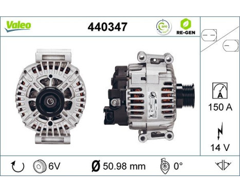 Alternator 440347 Valeo, Image 2