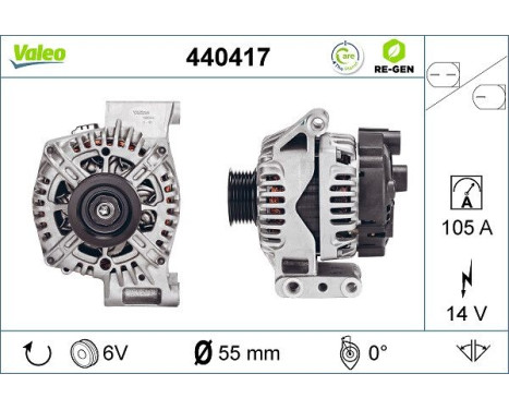 Alternator 440417 Valeo, Image 2