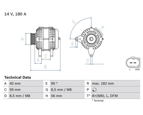 Alternator 4534 Bosch