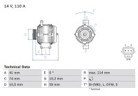 Alternator 4537 Bosch