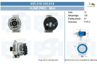 Alternator 455.516.100.014 PlusLine