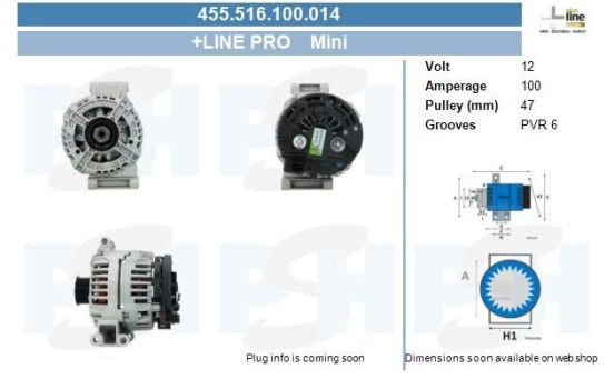 Alternator 455.516.100.014 PlusLine