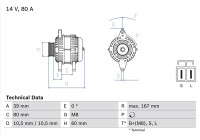 Alternator 4570 Bosch