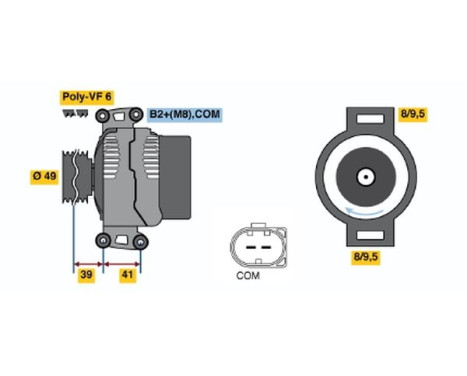 Alternator 4724 Bosch, Image 5