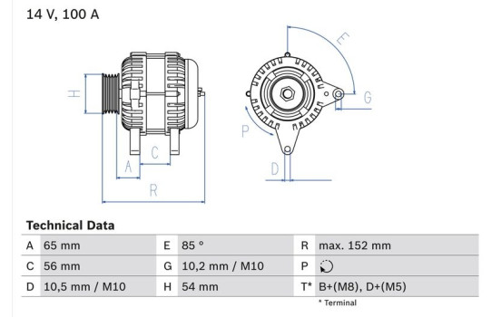 Alternator 4727 Bosch