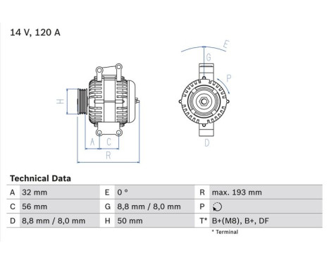 Alternator 4766 Bosch